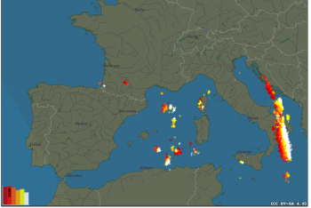 Vortice ciclonico sul Mediterraneo: il fronte freddo attraversa il Sud Italia