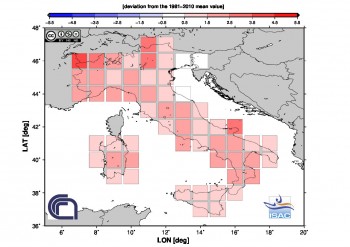 Novembre 2020 più caldo della norma su quasi tutta Italia