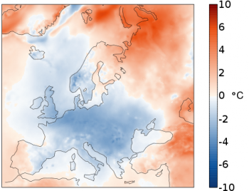 Aprile 2021: temperature inferiori alla media su gran parte dell’Europa