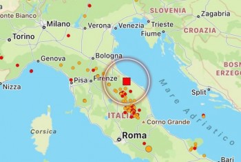 Scossa di terremoto nel Centro Italia