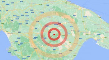 Sud Italia: scossa di terremoto nel primo pomeriggio