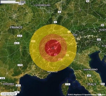 Terremoto vicino al confine tra Italia e Svizzera