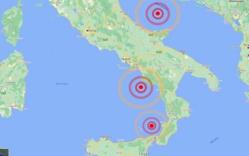 Terremoti: 3 scosse durante la notte