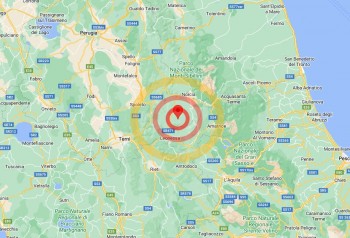 Registrata una scossa di terremoto tra Perugia e Rieti: diversi gli avvertimenti