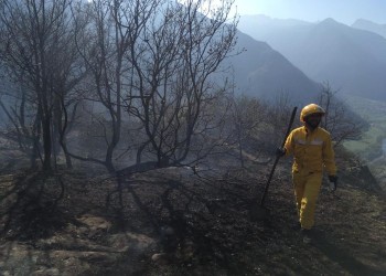 Incendio boschivo in Valle d’Aosta: complicate le operazioni di spegnimento ad Arnad