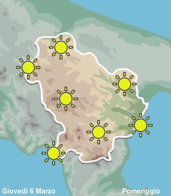 Previsioni Meteo Basilicata Pomeriggio