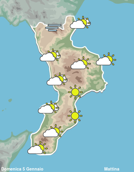 Previsioni Meteo Calabria Mattina