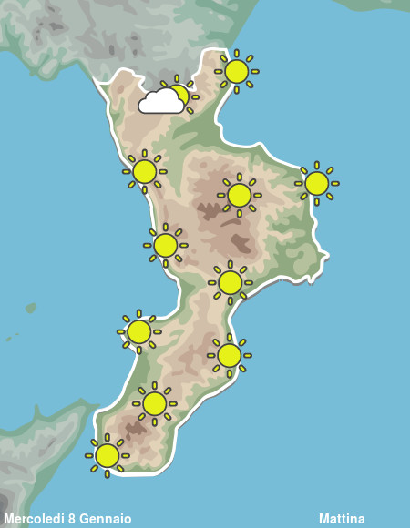 Previsioni Meteo Calabria Mattina