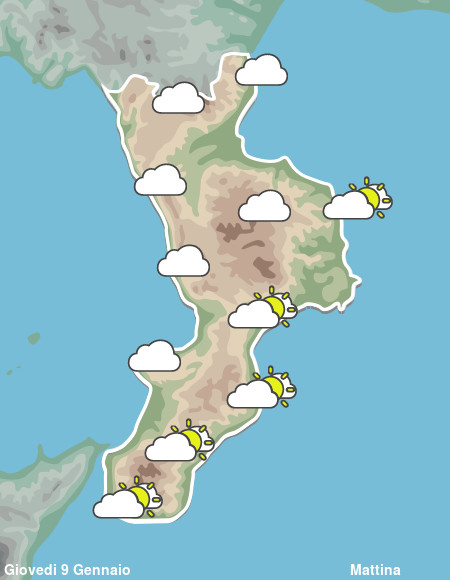 Previsioni Meteo Calabria Mattina