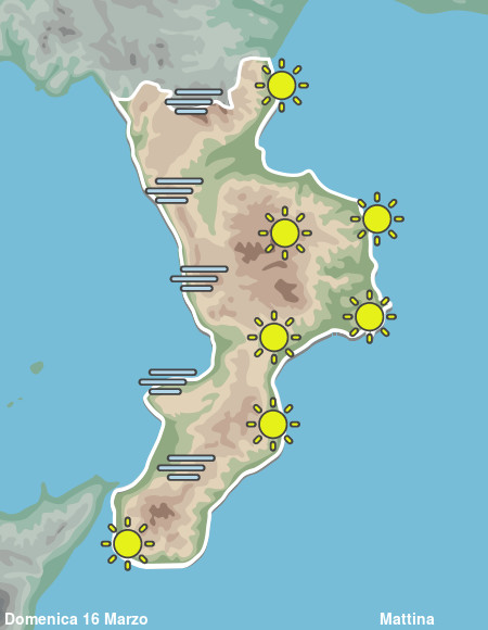 Previsioni Meteo Calabria Mattina