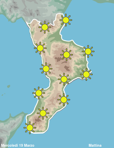 Previsioni Meteo Calabria Mattina