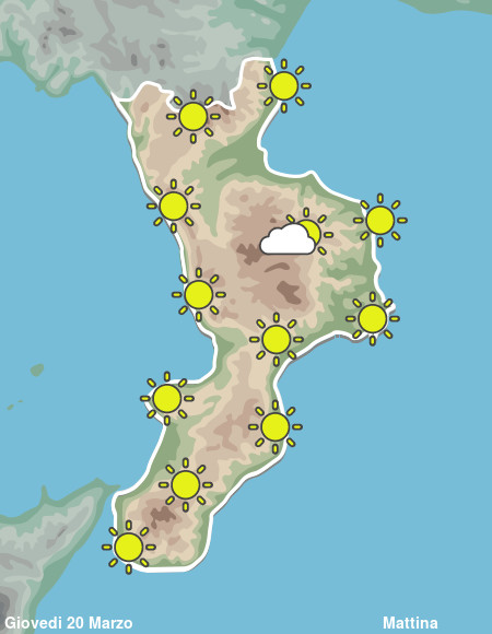 Previsioni Meteo Calabria Mattina