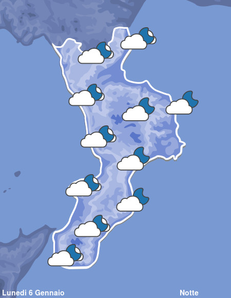 Previsioni Meteo Calabria Notte