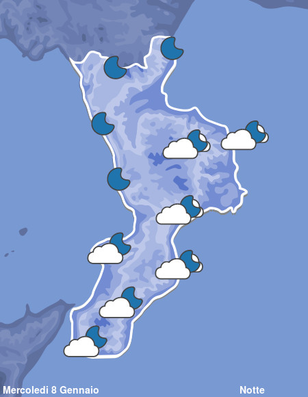 Previsioni Meteo Calabria Notte