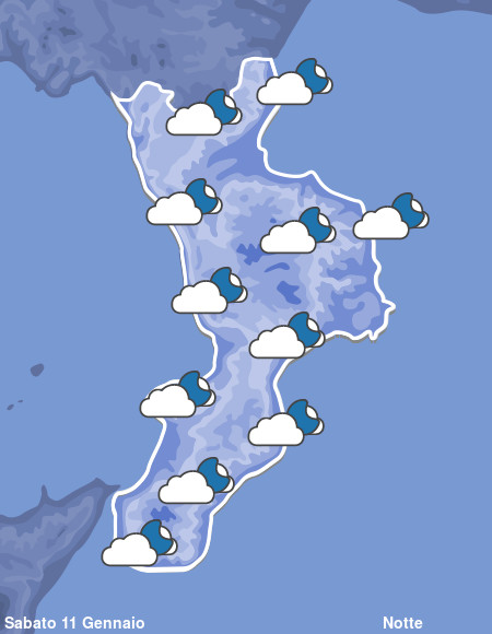 Previsioni Meteo Calabria Notte