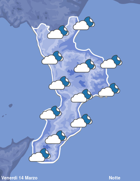 Previsioni Meteo Calabria Notte