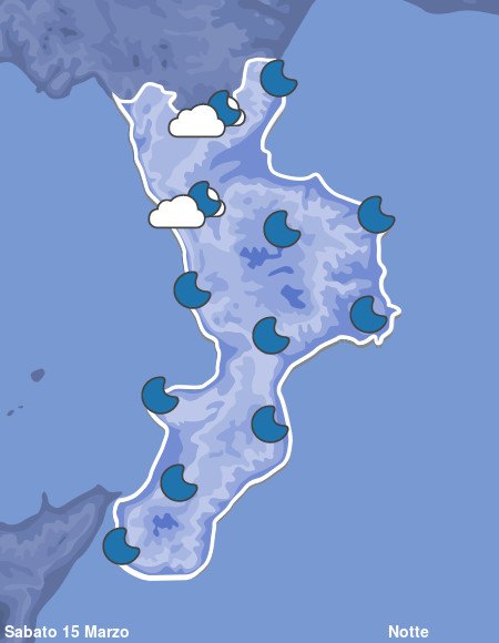 Previsioni Meteo Calabria Notte