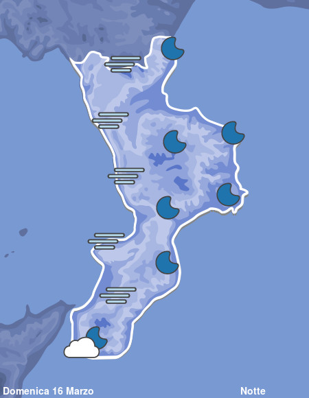 Previsioni Meteo Calabria Notte