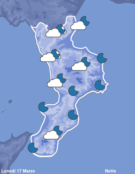 Previsioni Meteo Calabria Notte