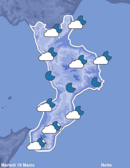 Previsioni Meteo Calabria Notte