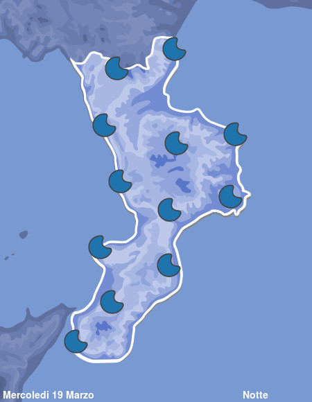 Previsioni Meteo Calabria Notte