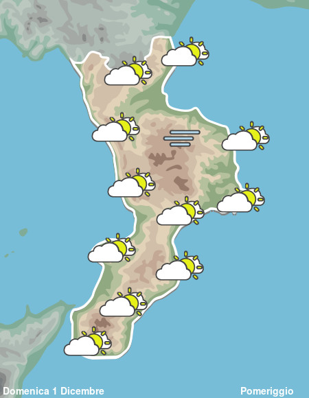 Previsioni Meteo Calabria Pomeriggio