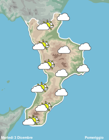 Previsioni Meteo Calabria Pomeriggio