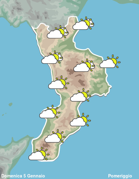 Previsioni Meteo Calabria Pomeriggio