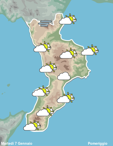 Previsioni Meteo Calabria Pomeriggio