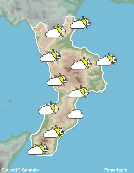 Previsioni Meteo Calabria Pomeriggio