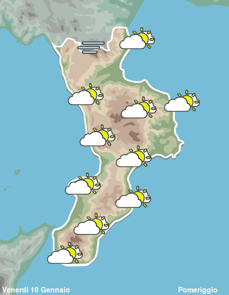 Previsioni Meteo Calabria Pomeriggio