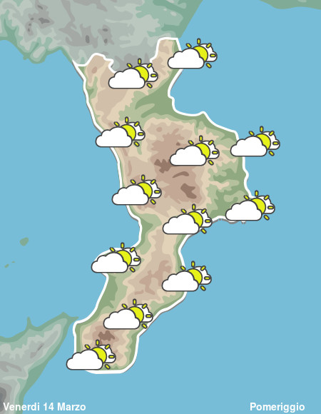 Previsioni Meteo Calabria Pomeriggio