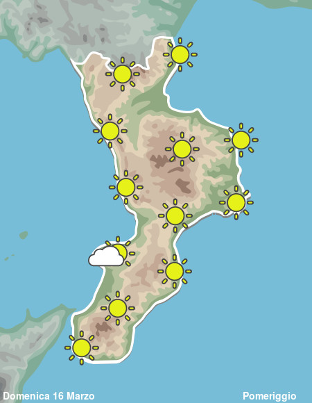 Previsioni Meteo Calabria Pomeriggio