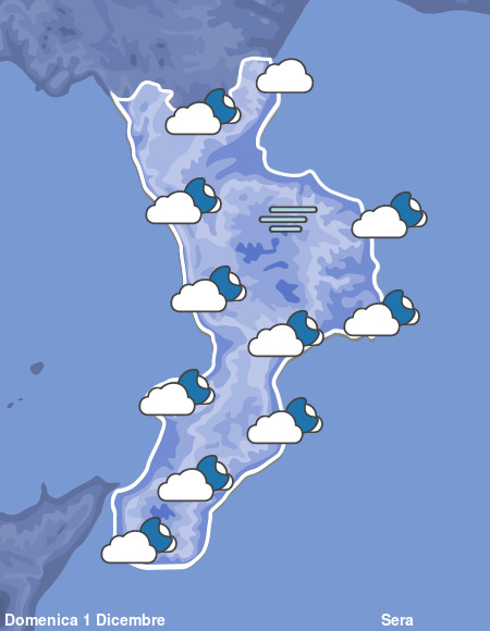 Previsioni Meteo Calabria Sera