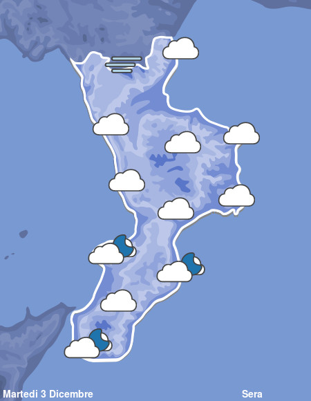 Previsioni Meteo Calabria Sera