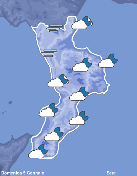 Previsioni Meteo Calabria Sera