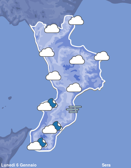 Previsioni Meteo Calabria Sera