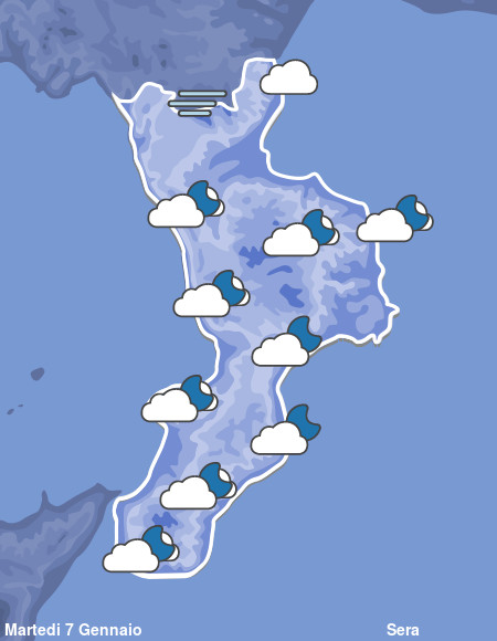 Previsioni Meteo Calabria Sera