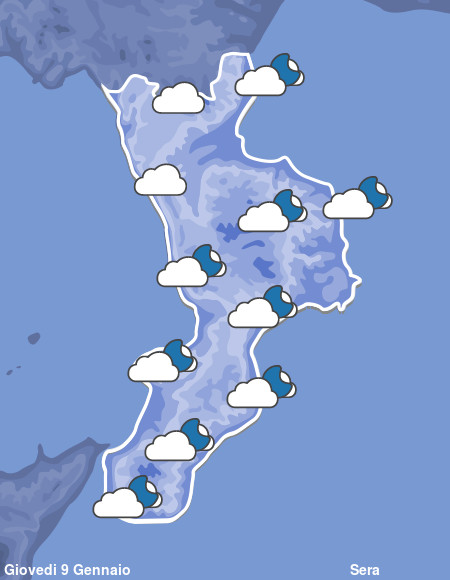 Previsioni Meteo Calabria Sera