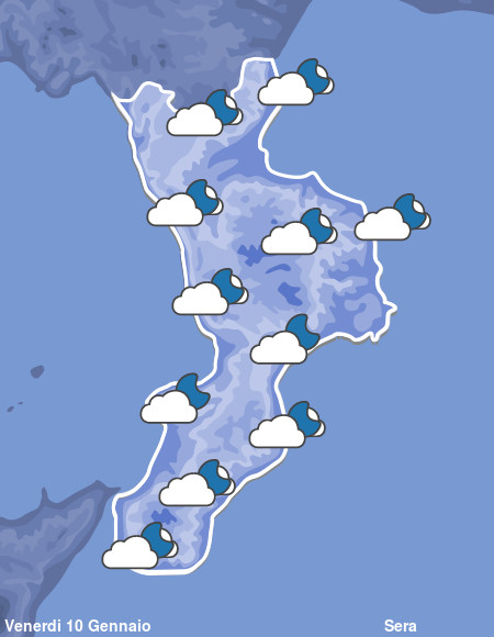 Previsioni Meteo Calabria Sera