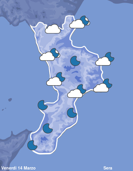 Previsioni Meteo Calabria Sera