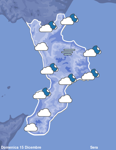 Previsioni Meteo Calabria Sera