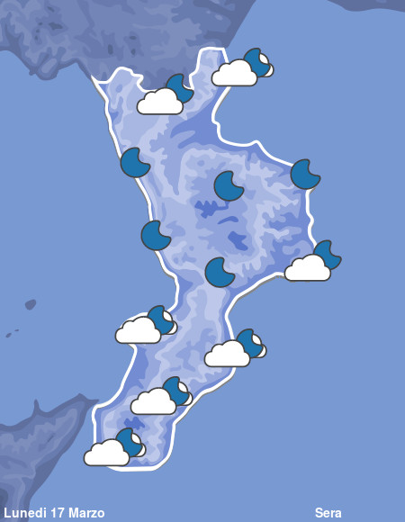 Previsioni Meteo Calabria Sera