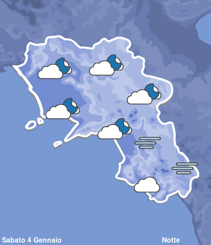 Previsioni Meteo Campania Notte