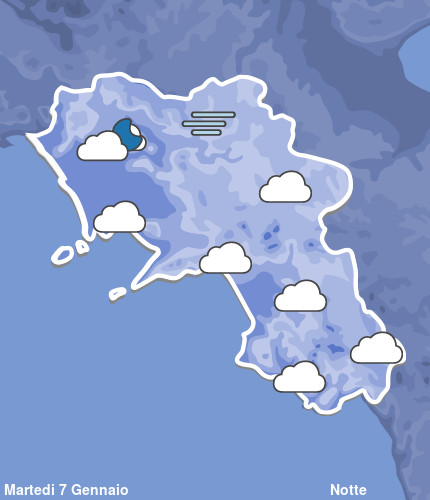 Previsioni Meteo Campania Notte