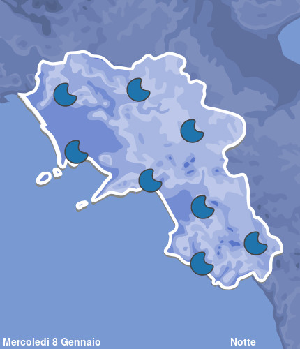 Previsioni Meteo Campania Notte