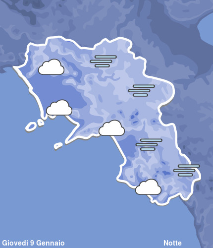 Previsioni Meteo Campania Notte