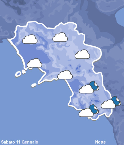 Previsioni Meteo Campania Notte