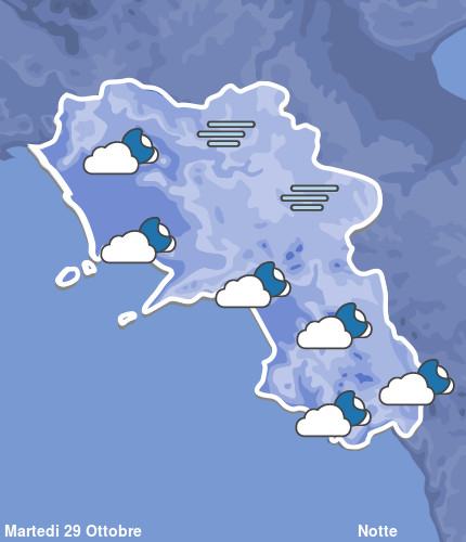 Previsioni Meteo Campania Notte