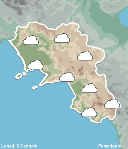 Previsioni Meteo Campania Pomeriggio